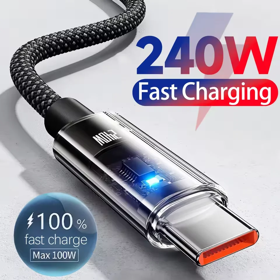 240W USB-C 충전 케이블 리뷰 – LED 디스플레이로 충전 상태 실시간 확인