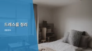 나만의 아지트 만들기: 완벽한 드레스룸 정리 노하우 총정리