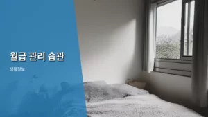 현명한 재테크의 시작, 나만의 월급 관리 습관 만들기