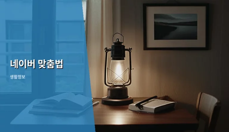 네이버 맞춤법 검사기 활용법과 정확한 글쓰기 가이드