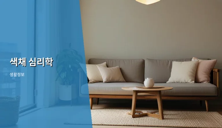 색채 심리학을 활용한 공간 연출과 심리 관리 방법